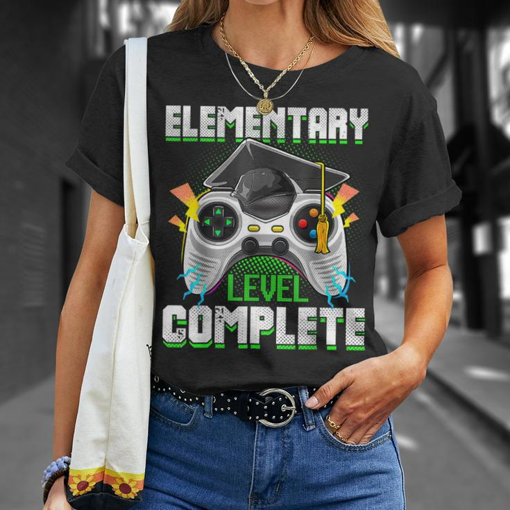 Elementary Level Complete Gamer Graduation Video Games Boys Unisex T-Shirt Gifts for Her