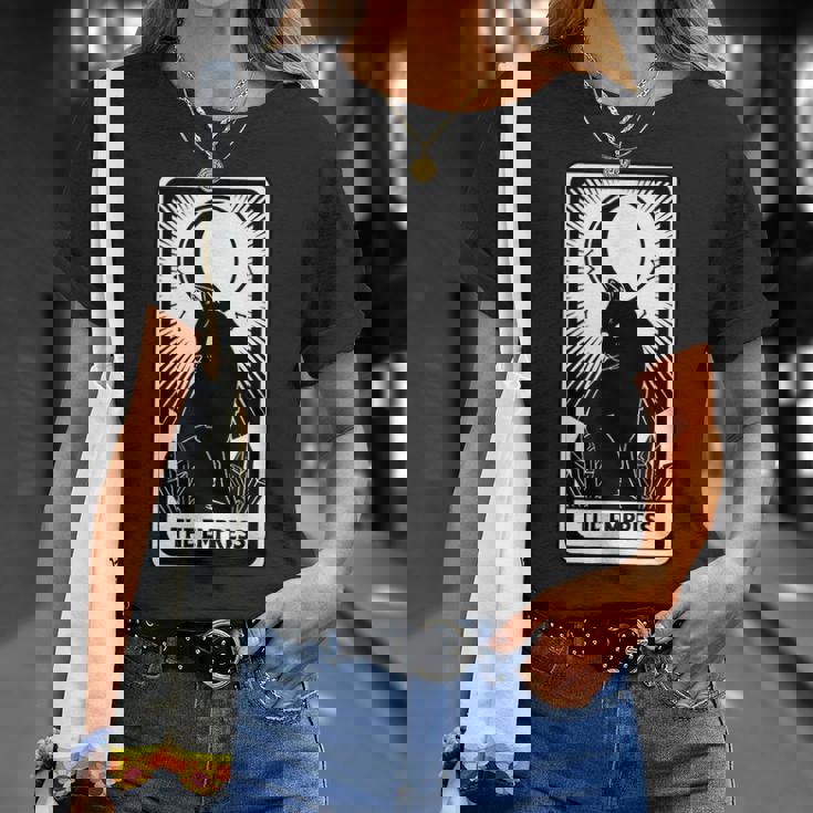 The Empress Black Cat Card Halloween Costume Horror Halloween Costume T-Shirt Gifts for Her The Empress Black Cat Card Halloween Costume Horror Halloween Costume T-Shirt Gifts for Her