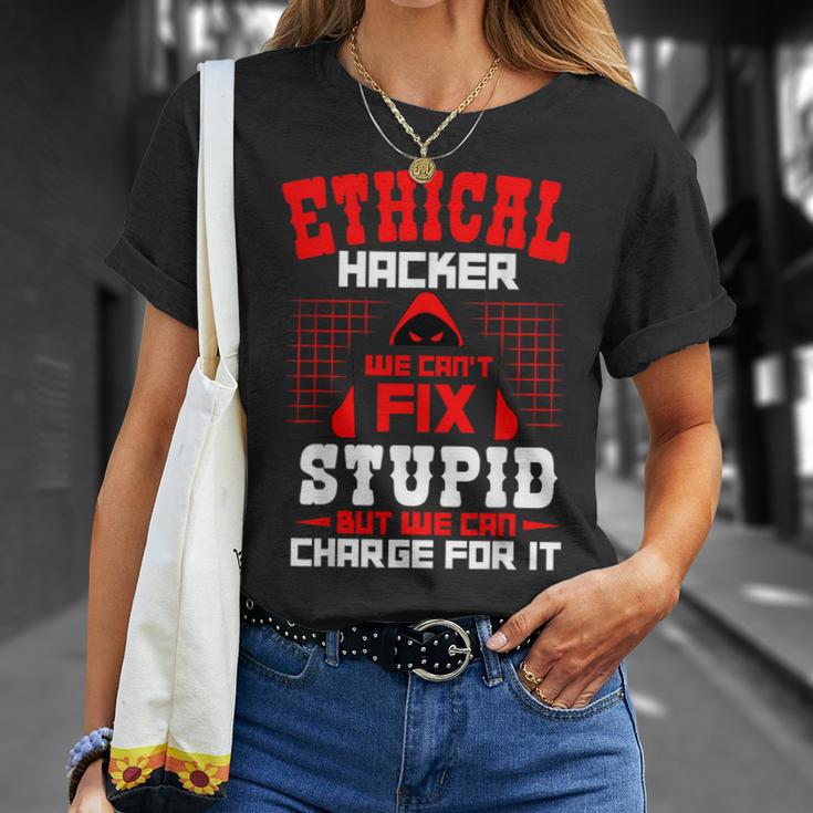 Hacking Getting Shirt Ethical Hacker Cyber Hacking Awareness Security Programmer T-Shirt | Mazezy