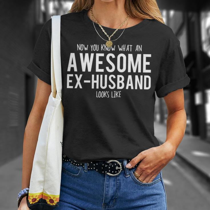 Ex-Husband Gift - Awesome Ex-Husband Unisex T-Shirt Gifts for Her