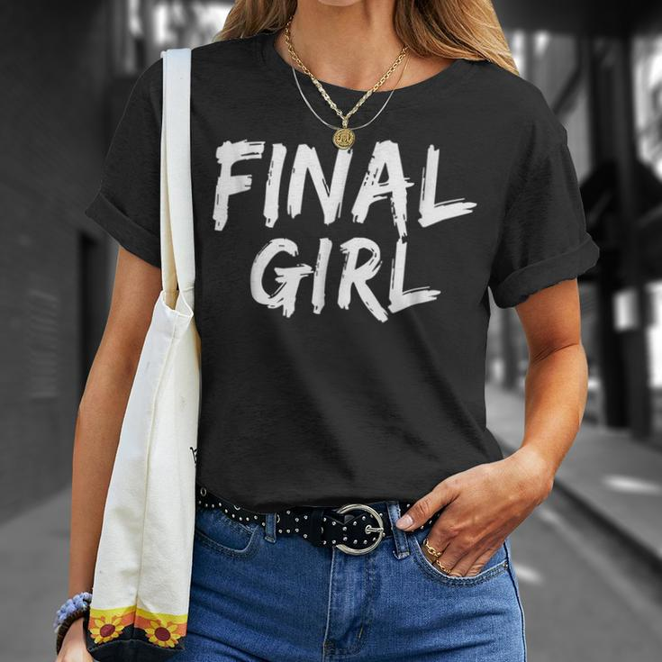 Final Girl Slogan Printed For Slasher Movie Lovers Final T-Shirt Gifts for Her