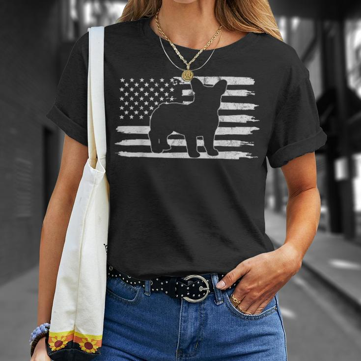 Frenchie 4Th Of July French Usa Flag Unisex T-Shirt Gifts for Her