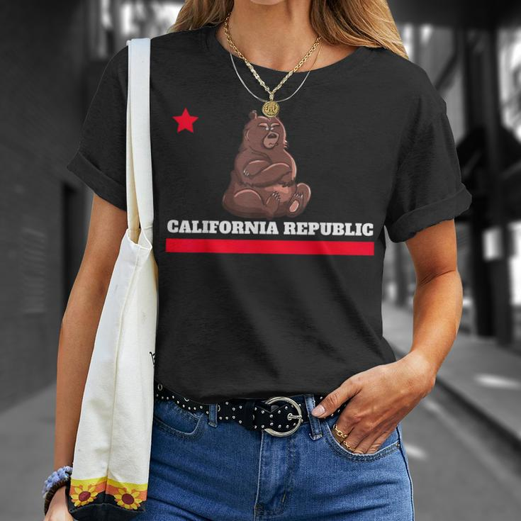 California Republic State Flag NoveltyT-Shirt Gifts for Her