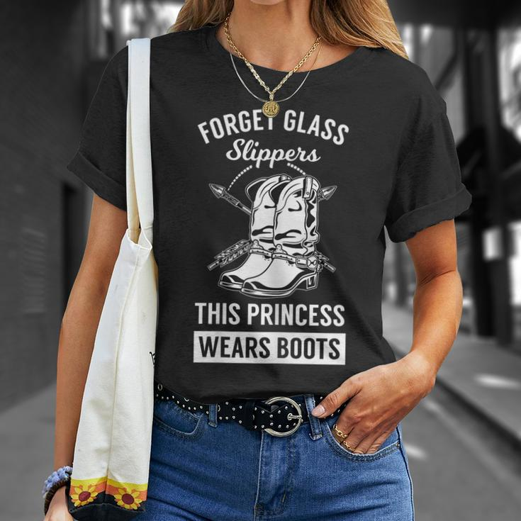 Funny Cowgirl Women Girls Cowboy Boots Princess Cowboy Unisex T-Shirt Gifts for Her
