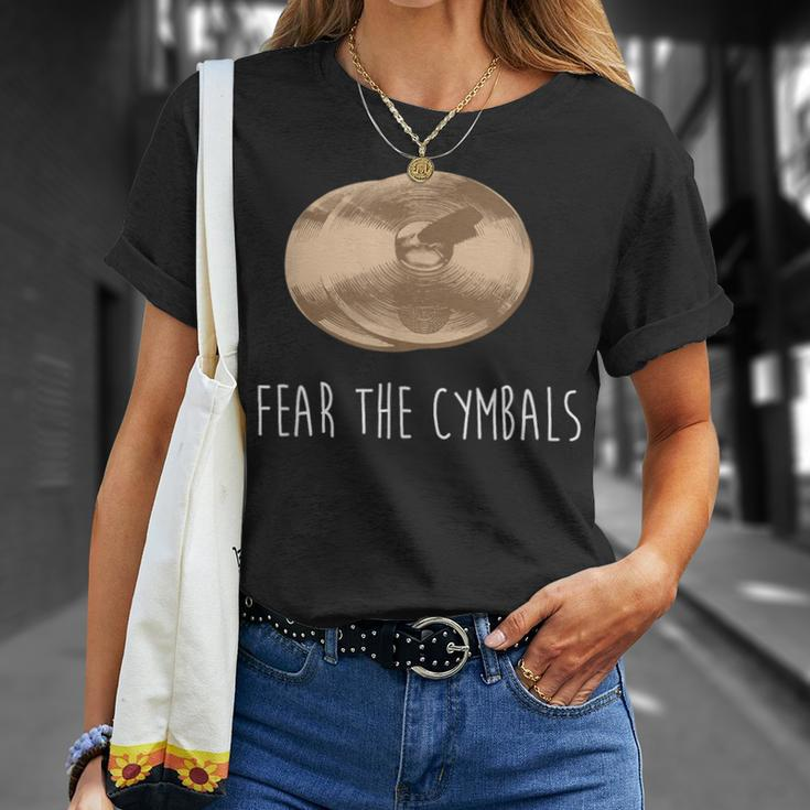 Cymbals Fear The Cymbals Marching Band Player T-Shirt Gifts for Her