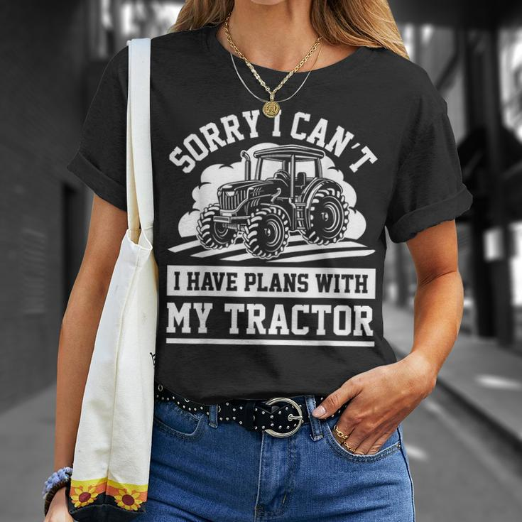 Funny Farm Tractors Farming Truck Enthusiast Saying Outfit Unisex T-Shirt Gifts for Her