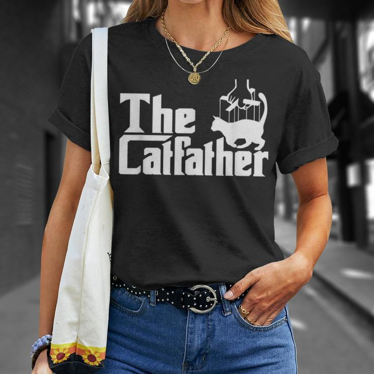 Funny The Catfather Kitten Dad Summer Gift For Pet Lovers Unisex T-Shirt Gifts for Her