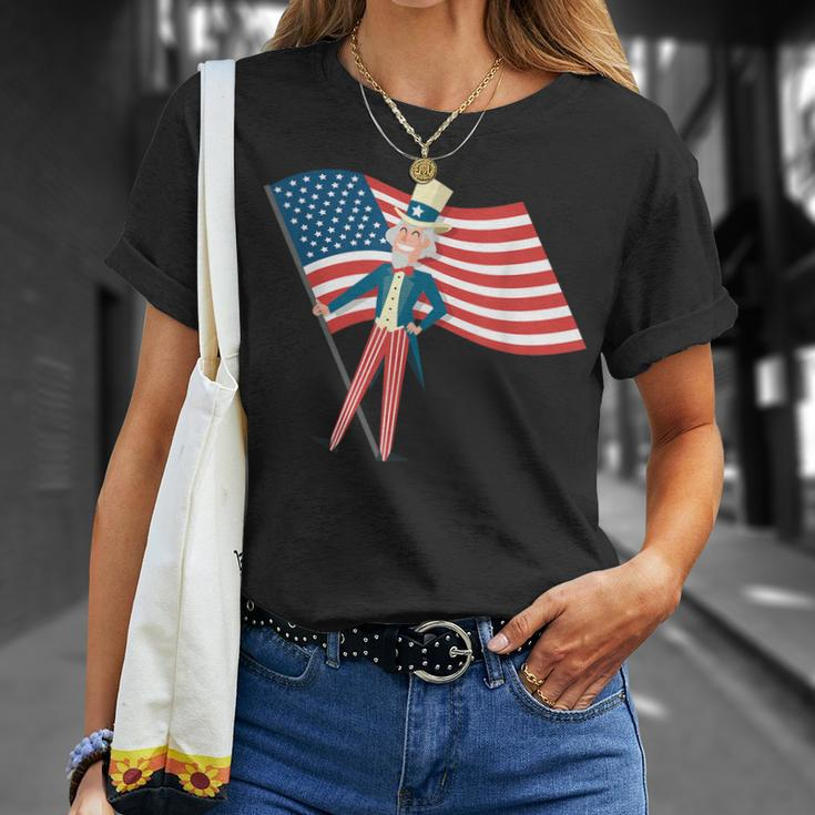 Funny Uncle Sam Griddy 4Th Of July Independence Day Unisex T-Shirt Gifts for Her