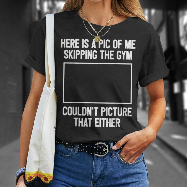 Workout Bodybuilding Fitness I Picture Skipping Gym T-Shirt Gifts for Her