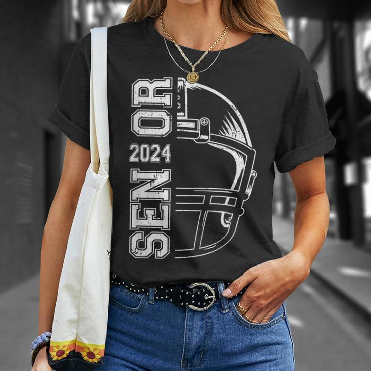 Game Day Helmet American Football Senior 2024 Graduation T-Shirt Gifts for Her
