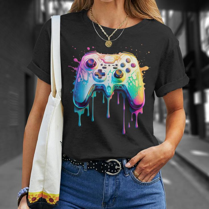 Gamer Graphic Video Game Colorful Video Game Lover T-Shirt Gifts for Her
