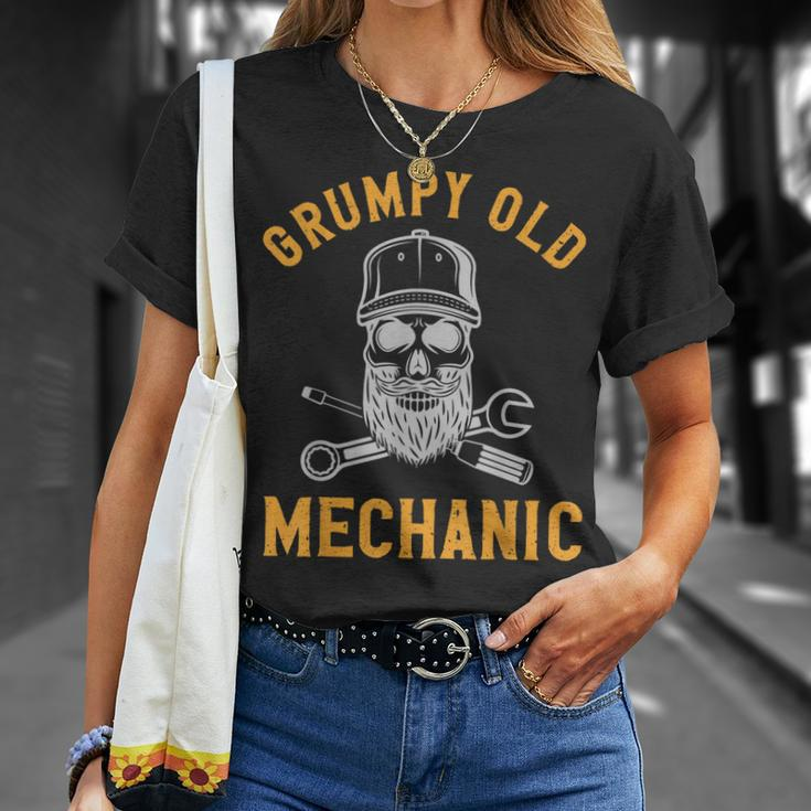 Garage Automechanic Car Guy Grumpy Old Mechanic Gift For Mens Unisex T-Shirt Gifts for Her
