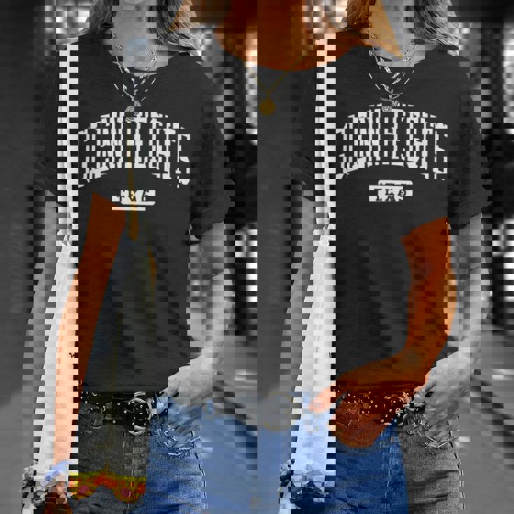 Glenn Heights Texas Tx Vintage Athletic Sports T-Shirt Gifts for Her