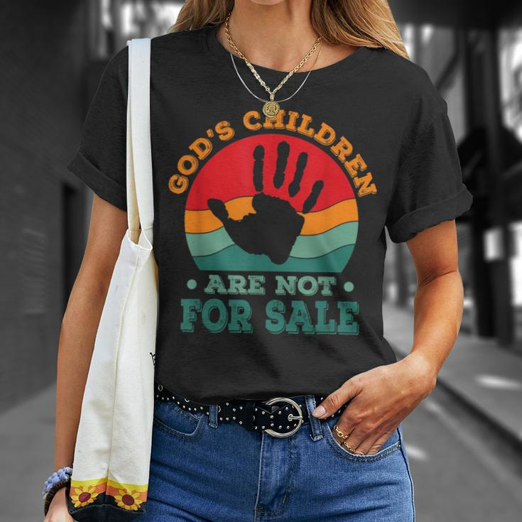 Gods Children Are Not For Sale Funny Quote Gods Childre Unisex T-Shirt Gifts for Her