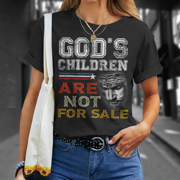 Gods Children Are Not For Sale Retro Unisex T-Shirt Gifts for Her