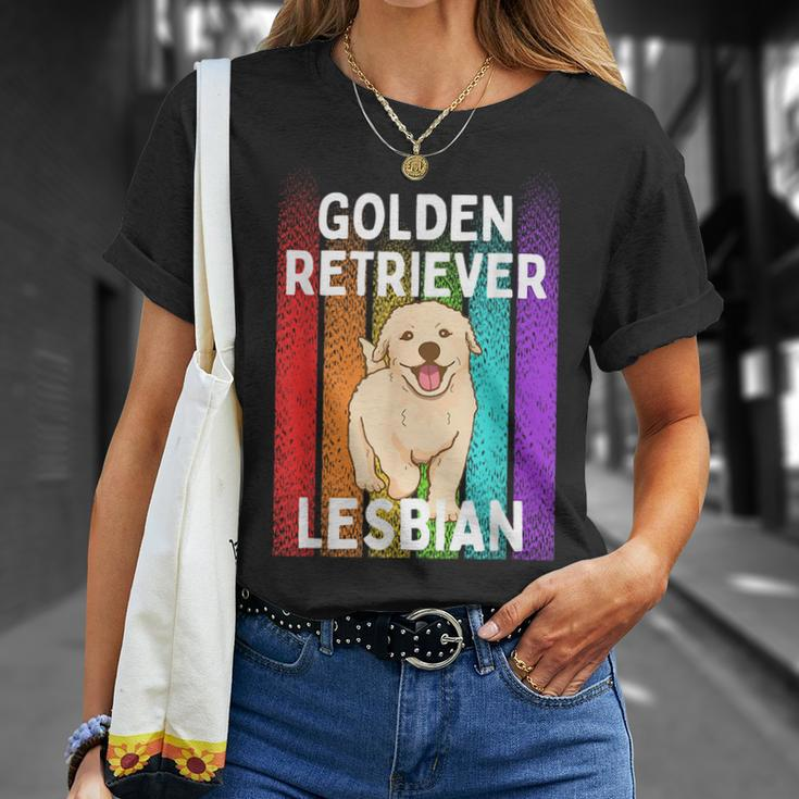 Golden Retriever Lesbian Unisex T-Shirt Gifts for Her