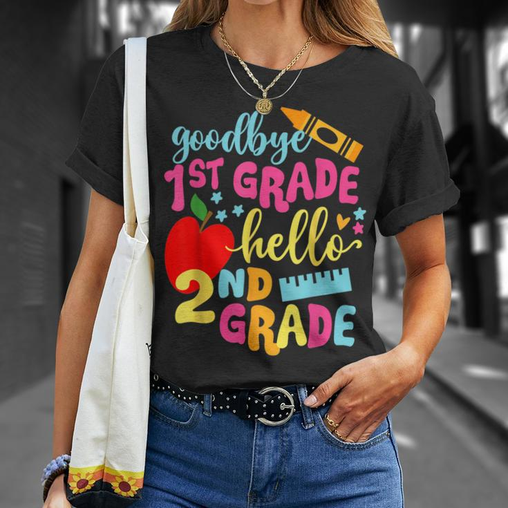 Goodbye 1St Grade Class Of 2023 Graduate Hello 2Nd Grade Unisex T-Shirt Gifts for Her
