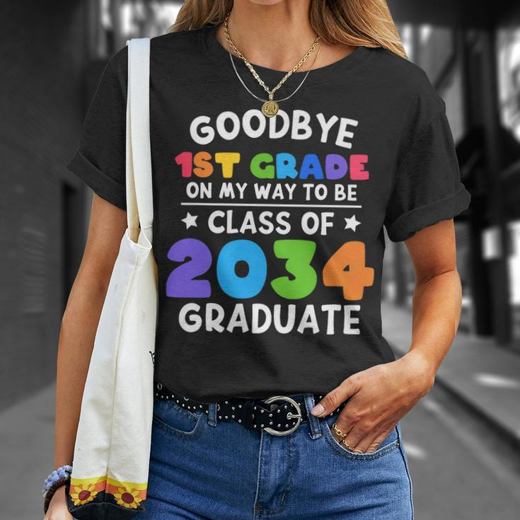 Goodbye 1St Grade Class Of 2034 Graduate 1St Grade Cute Unisex T-Shirt Gifts for Her