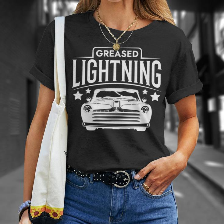 Greased Lightning Hot Rod Greaser T-Shirt Gifts for Her