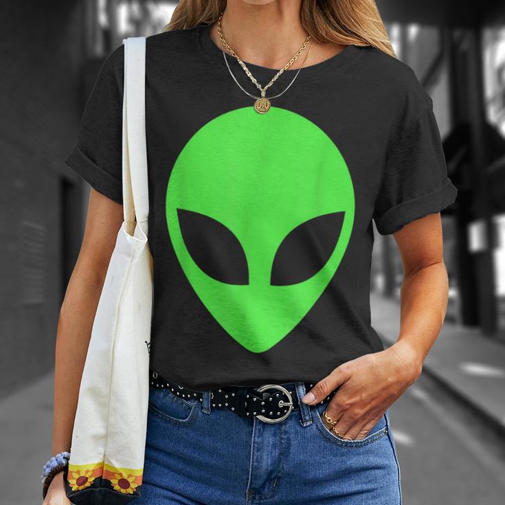 Green Alien Head Apparel 90'S Style Clothing Alien T-Shirt | Mazezy