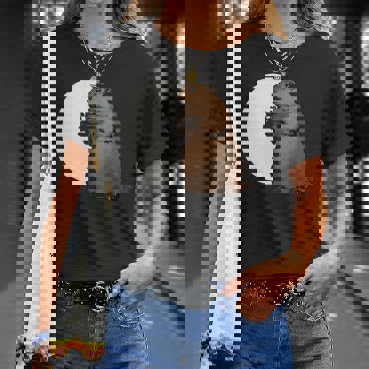 Groundhog Day Shadow Puppet T-Shirt Gifts for Her