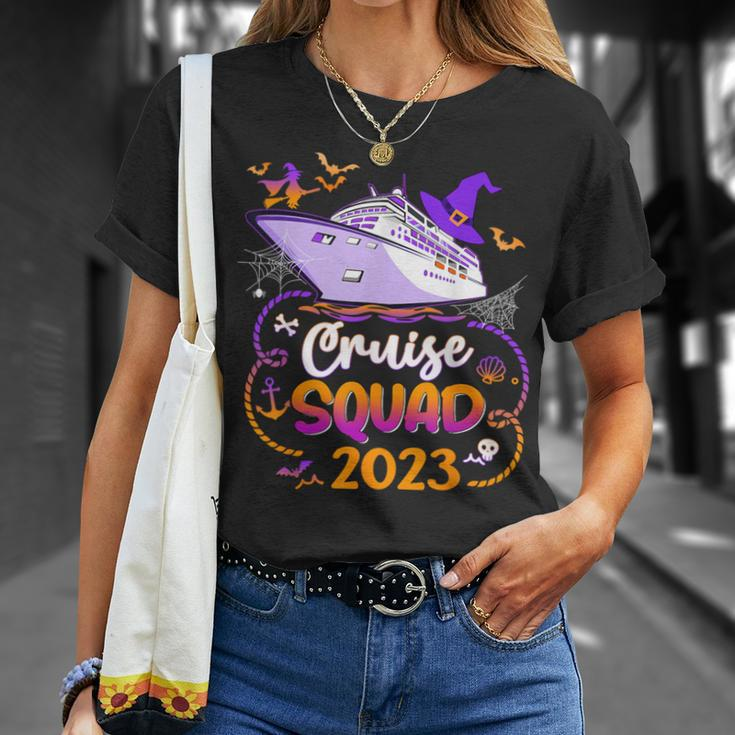 Halloween Cruise Squad 2023 Matching Cruising Crew Vacation T-Shirt Gifts for Her