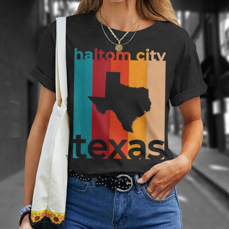 Haltom City Texas Souvenirs Retro Tx T-Shirt Gifts for Her