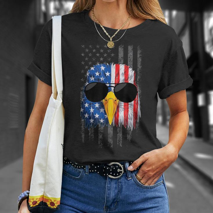 Happy 4Th Of July American Patriotic Us Flag Unisex T-Shirt Gifts for Her