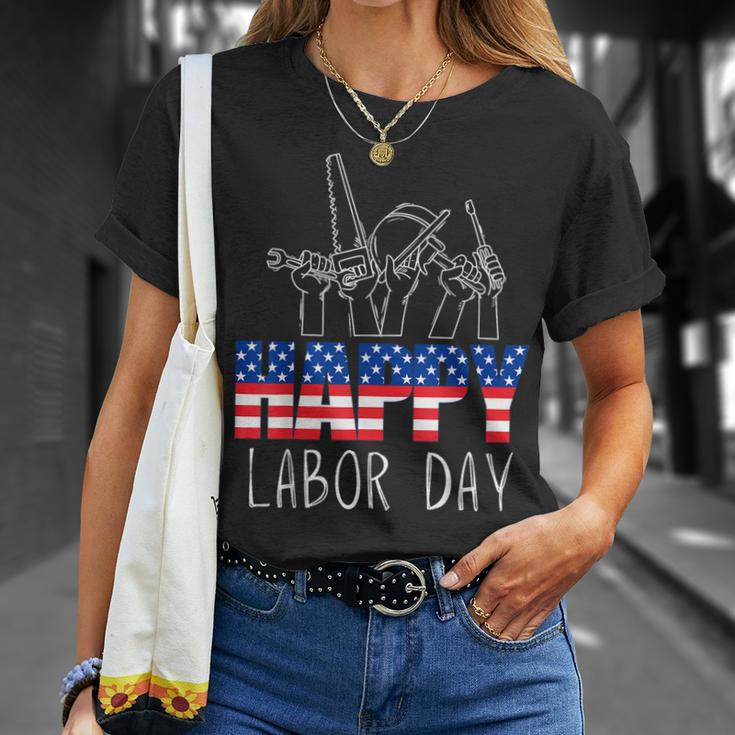 Happy Labor Day Union Worker Celebrating My First Labor Day T-Shirt Gifts for Her