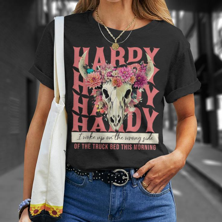 Hardy I Woke Up On The Wrong Side Of The Truck Bed T-Shirt Gifts for Her
