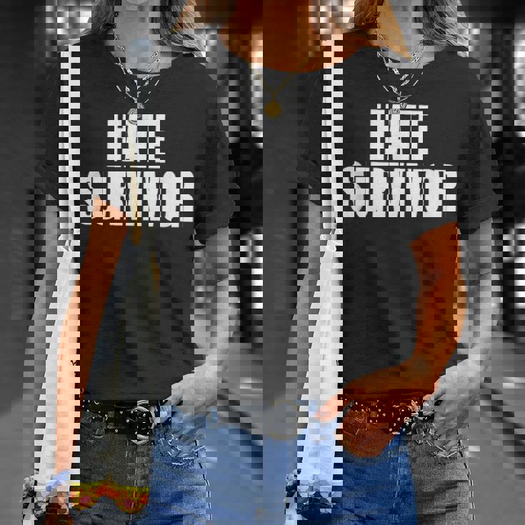 Hate Survivor For All The Dogs Rap Trap Hip Hop Music T-Shirt Gifts for Her