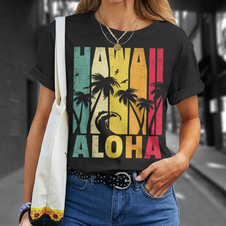 Hawaii Aloha State Vintage Retro Hawaiian Islands Gift Unisex T-Shirt Gifts for Her