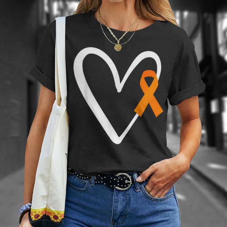Heart End Gun Violence Awareness Funny Orange Ribbon Enough Unisex T-Shirt Gifts for Her