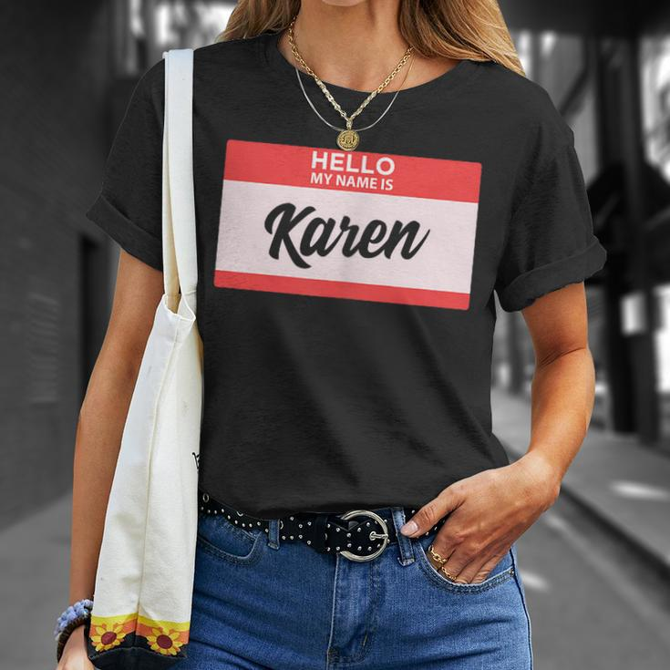 Hello My Name Is Karen Back To School T-Shirt Gifts for Her