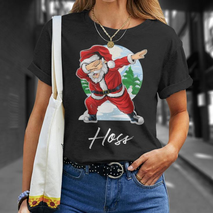 Hoss Name Gift Santa Hoss Unisex T-Shirt Gifts for Her