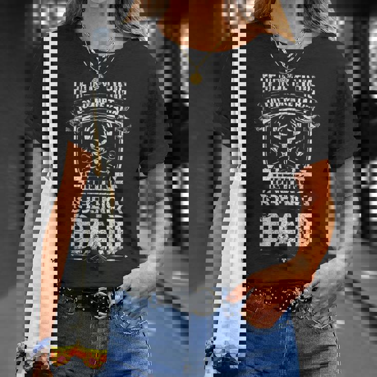 Hunting Dad I Love More Than Hunting Is Being A Dad T-shirt Gifts for Her