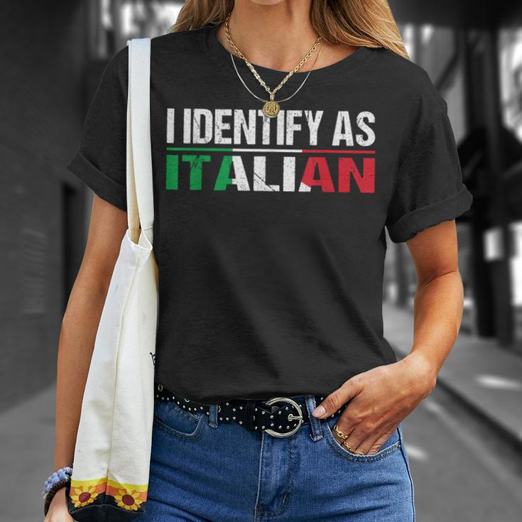 I Identify As Italian T-Shirt Gifts for Her