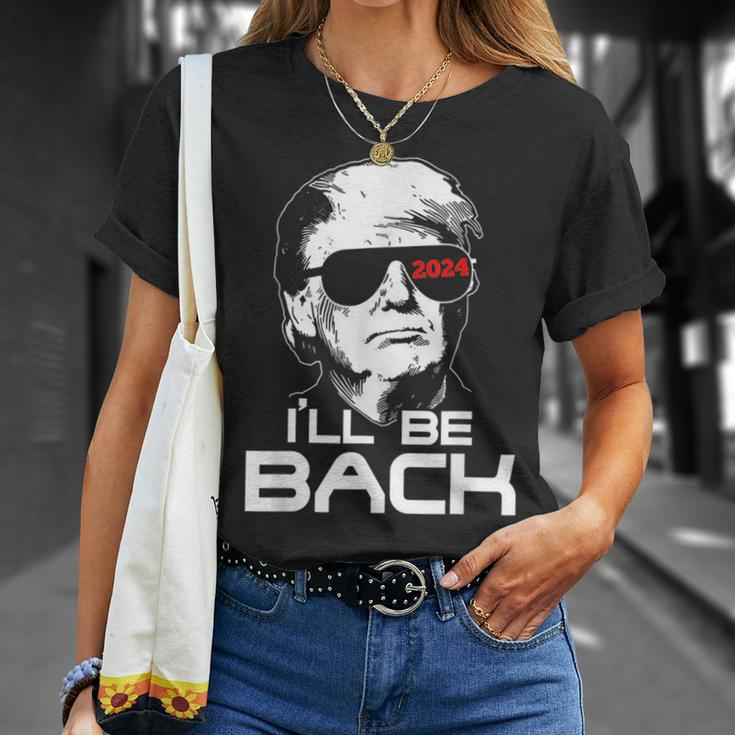 Ill Be Back Trump 2024 Vintage Trump Unisex T-Shirt Gifts for Her