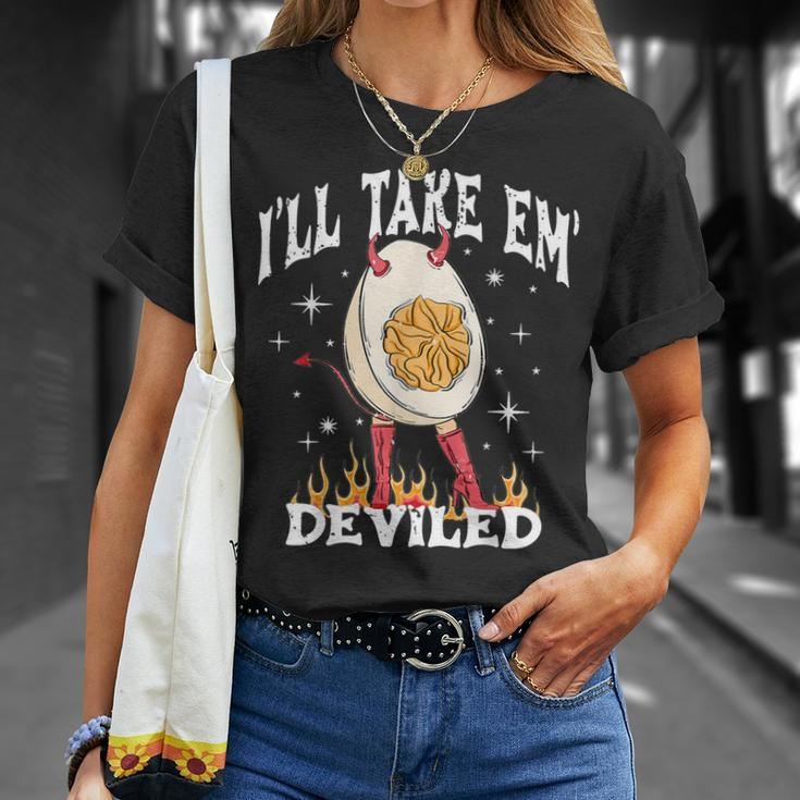 I’Ll Take Them Deviled Thanksgiving T-Shirt Gifts for Her