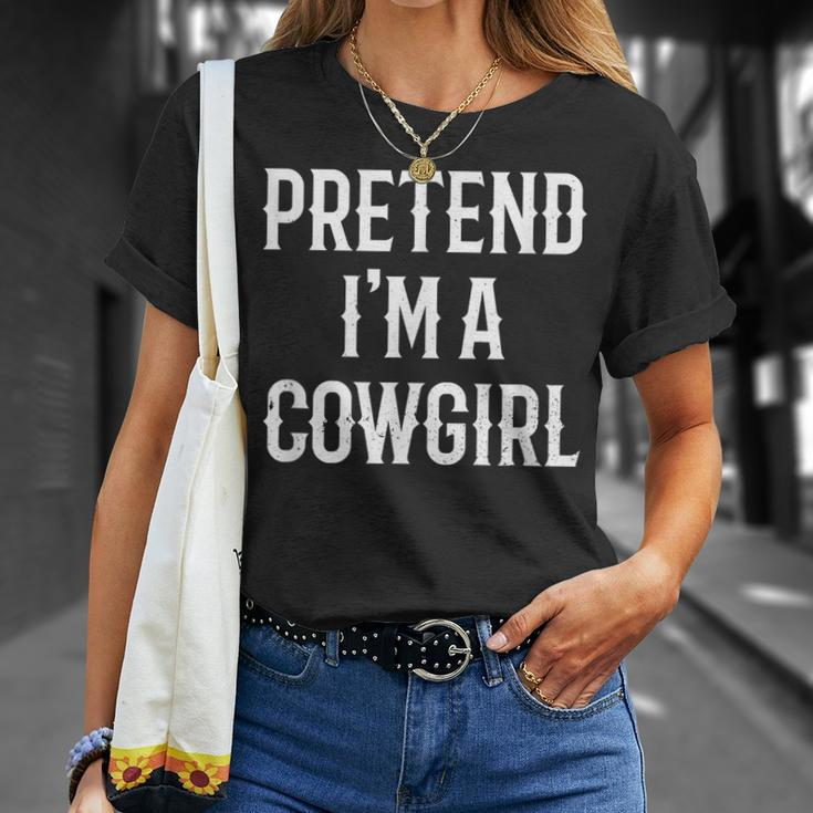 Im A Cowgirl Costume Gift For Her Women Halloween Couple Unisex T-Shirt Gifts for Her