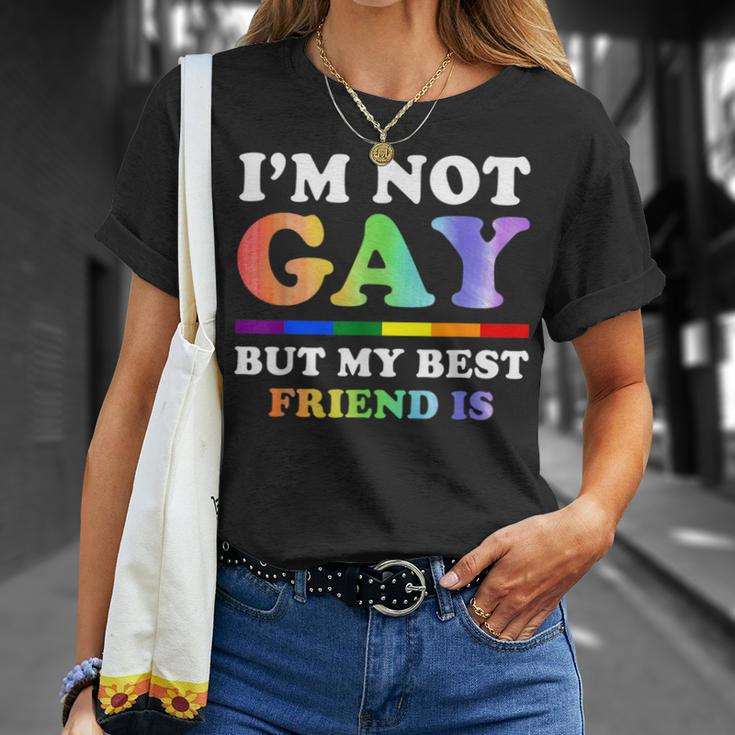 I'm Not Gay But My Best Friend Is Lgbt T-Shirt Gifts for Her
