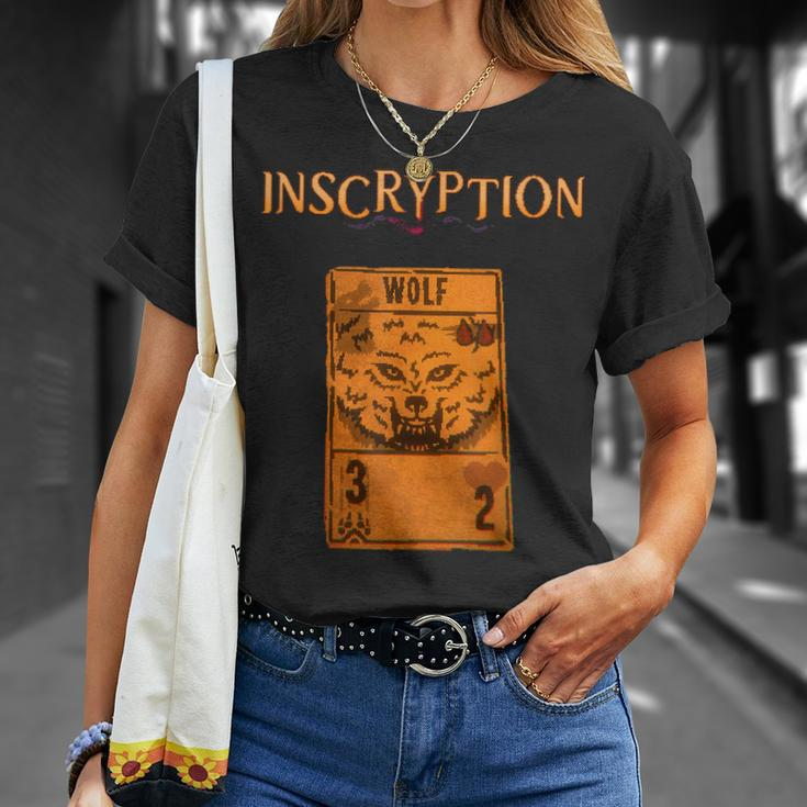 Inscryption Psychological Wolf Card Game Halloween Scary Halloween T-Shirt Gifts for Her