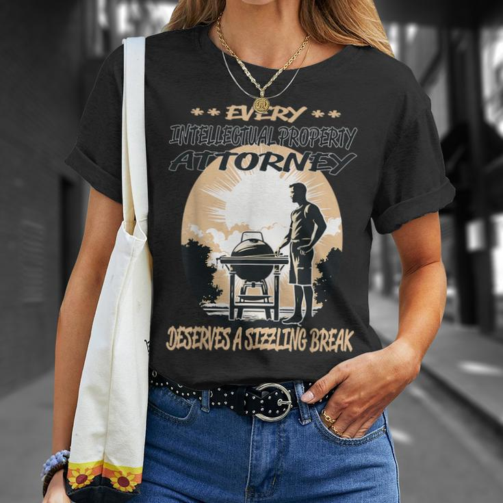 Intellectual Property Attorney Bbq Chef Or Grill Fun T-Shirt Gifts for Her