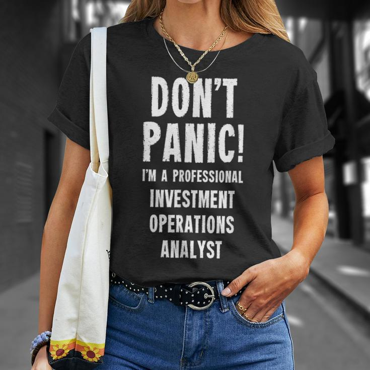 Investment Operations Analyst T-Shirt Gifts for Her