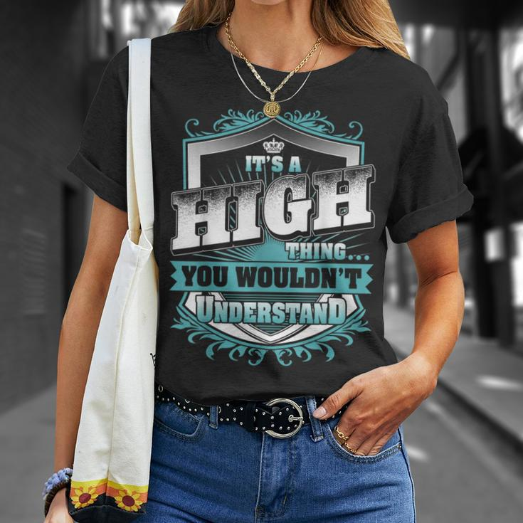 It's A High Thing You Wouldn't Understand Name Vintage T-Shirt Gifts for Her