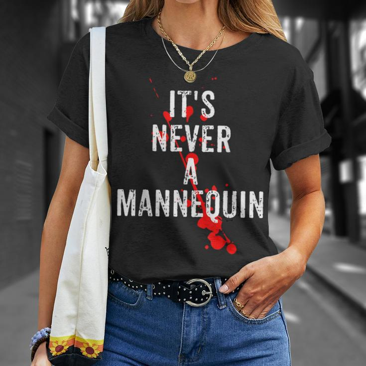It's Never A Mannequin True Crime Podcast Tv Shows Lovers Tv Shows T-Shirt Gifts for Her
