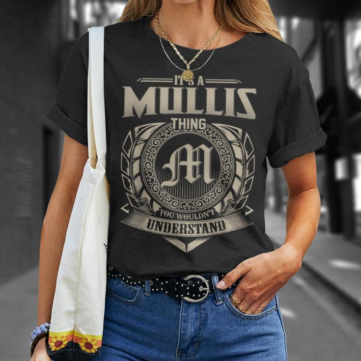 It's A Mullis Thing You Wouldn't Understand Name Vintage T-Shirt Gifts for Her
