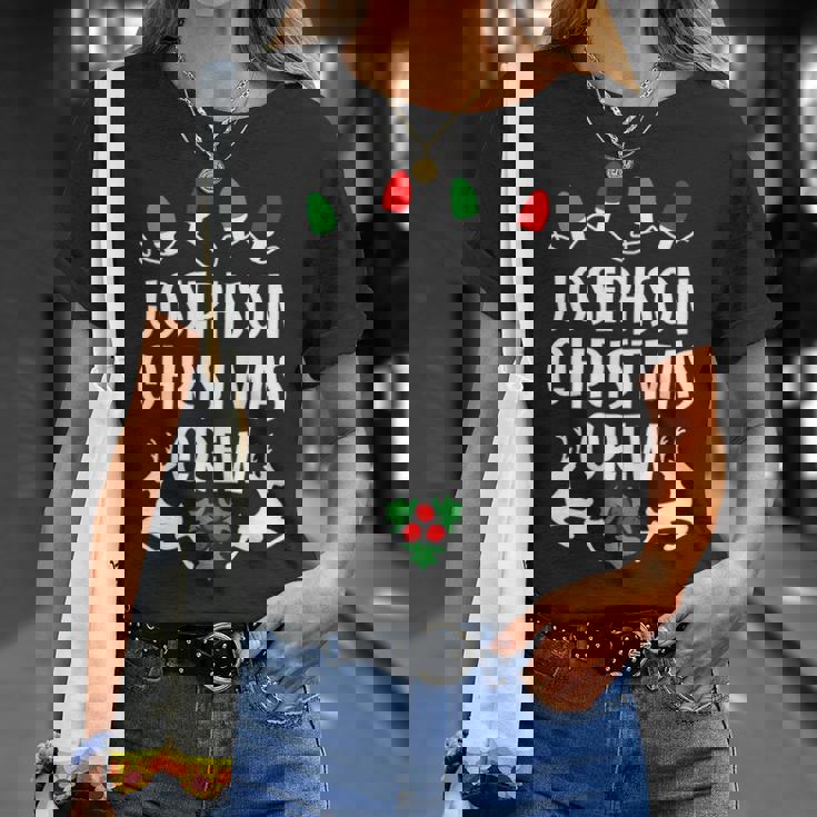 Josephson Name Gift Christmas Crew Josephson Unisex T-Shirt Gifts for Her