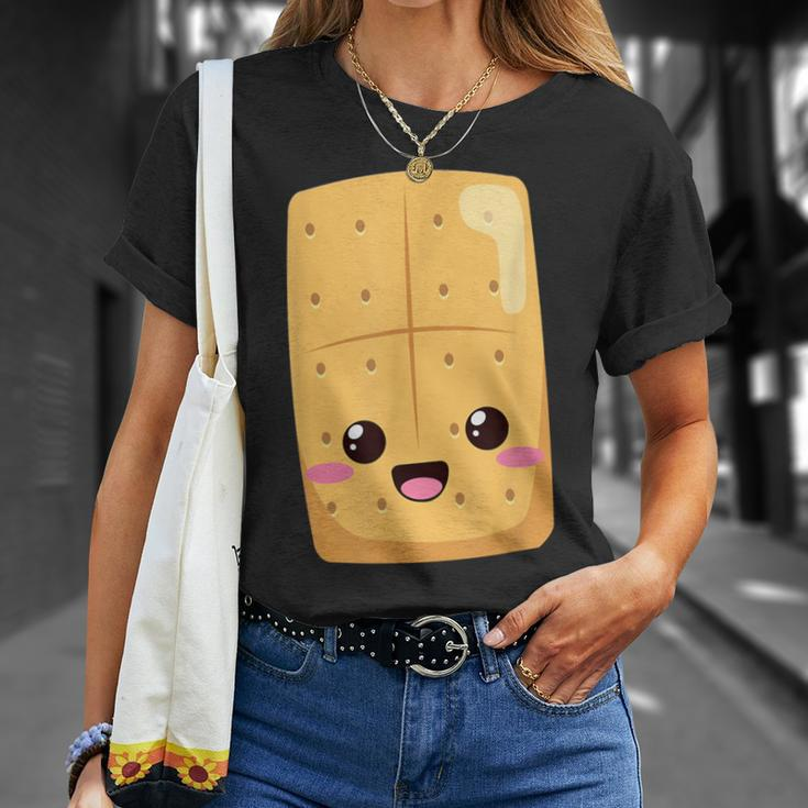 Kawaii Halloween Group Costume Party S'mores Graham Cracker T-Shirt Gifts for Her