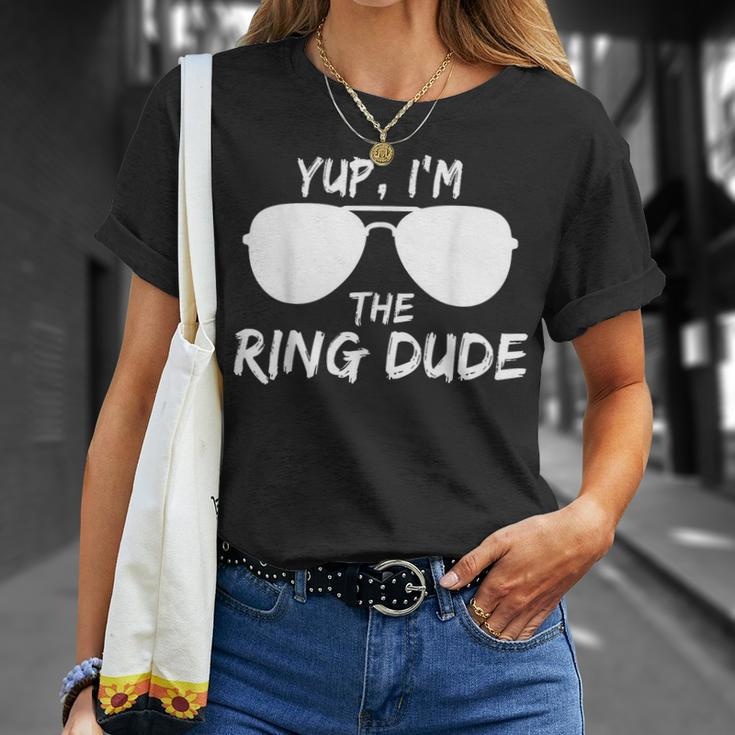 Kids Yup Im The Ring Dude Funny Kids Ring Bearer Unisex T-Shirt Gifts for Her
